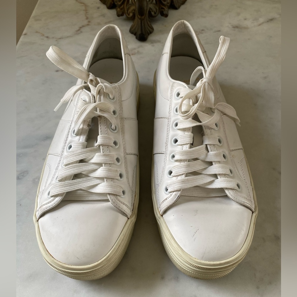 Saint Laurent Leather Low Top Sneakers-39.5